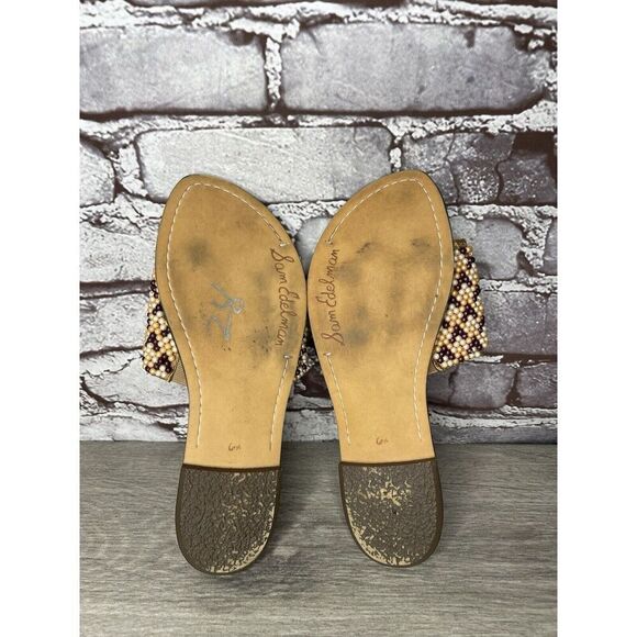 Sam Edelman Gunner 3 Peach Pearl Beaded Multi Sandals Women’s Sz 6.5M US/36.5EU - Picture 14 of 16